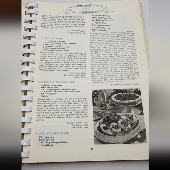 Vintage Beta Sigma Phi Cookbooks 1970's Lot Fondue & International Recipes - Picture 13 of 15